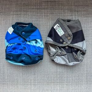 2 Nicki's Diapers - Cover and All-in-Two - Cloth Diapers